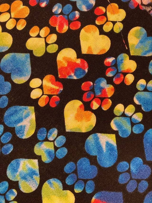 Jo's Pet Treats & Bandanas by Abab Enterprises, LLC - Wholesale Pet Bandana - Dog - Paw Print Tie-On Dog Bandana Retail-Ready5