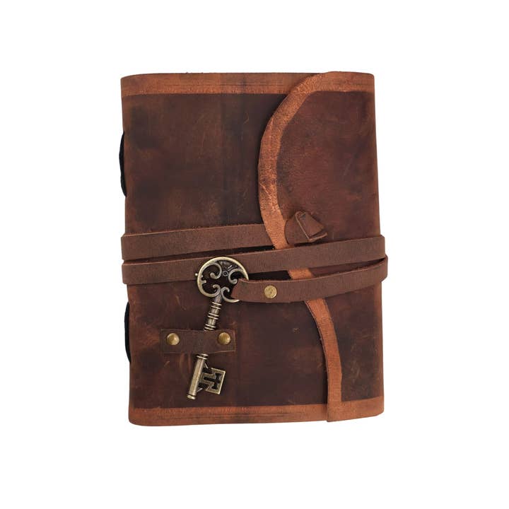 Journal en cuir véritable Buff Carnet de notes en papier vintage pour la vente par Billion Brothers