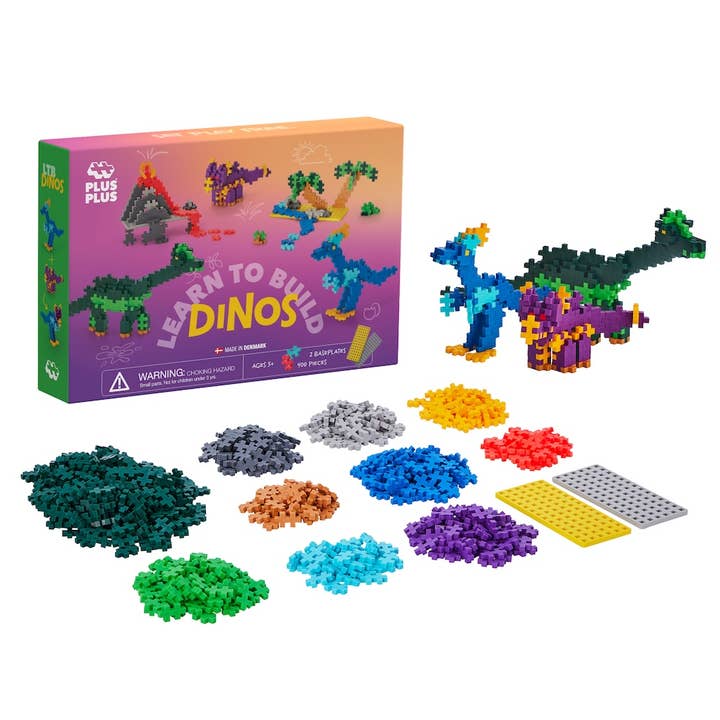Plus-Plus USA - Wholesale Build-a-Toy - Kids - Learn To Build - Dinosaurs1