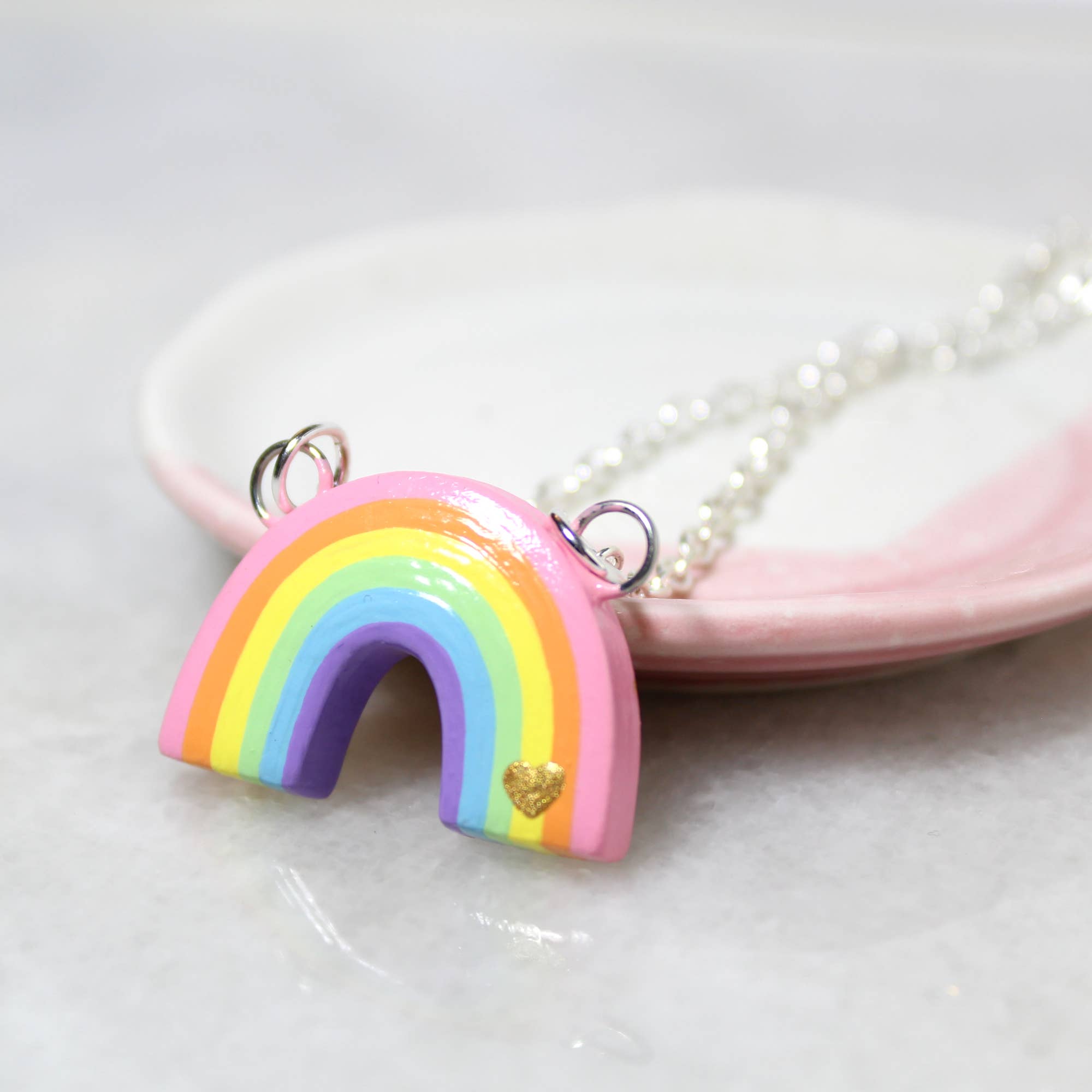 Mariposa Miniatures - Venta al por mayor Collares con colgantes/abalorios - Collar Arco Iris0