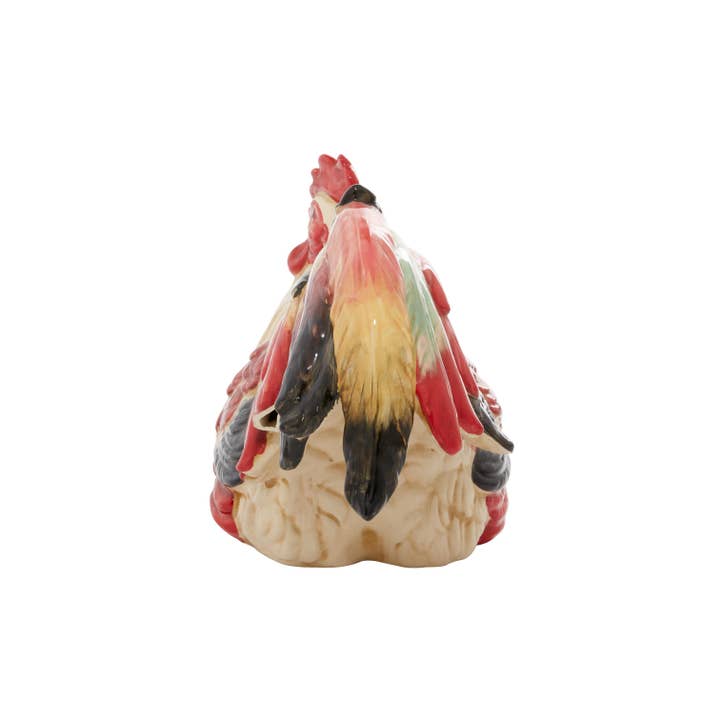 Import Corner – wholesale Sculpture – A-40775: CERAMIC ROOSTER 15"W, 9"H5