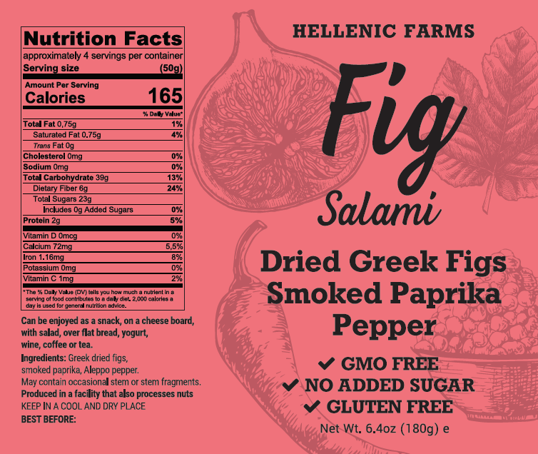 Gourmet Food Solutions, Inc. - Wholesale Shelf Stable Prepared Meal - Vegan Fig Salami - Smoked Paprika & Aleppo Pepper3
