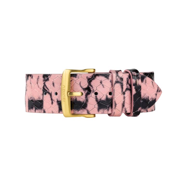 Iguazu watches - Wholesale Watch band/strap – Women's - Strap "Pascale" Pink Snake Print1