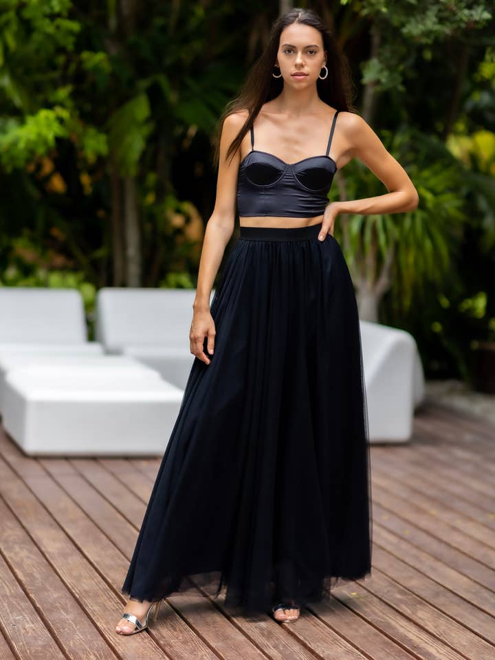 Sylvie Muller - Wholesale Skirt - Women's - Gala Black Tutu tulle skirt2