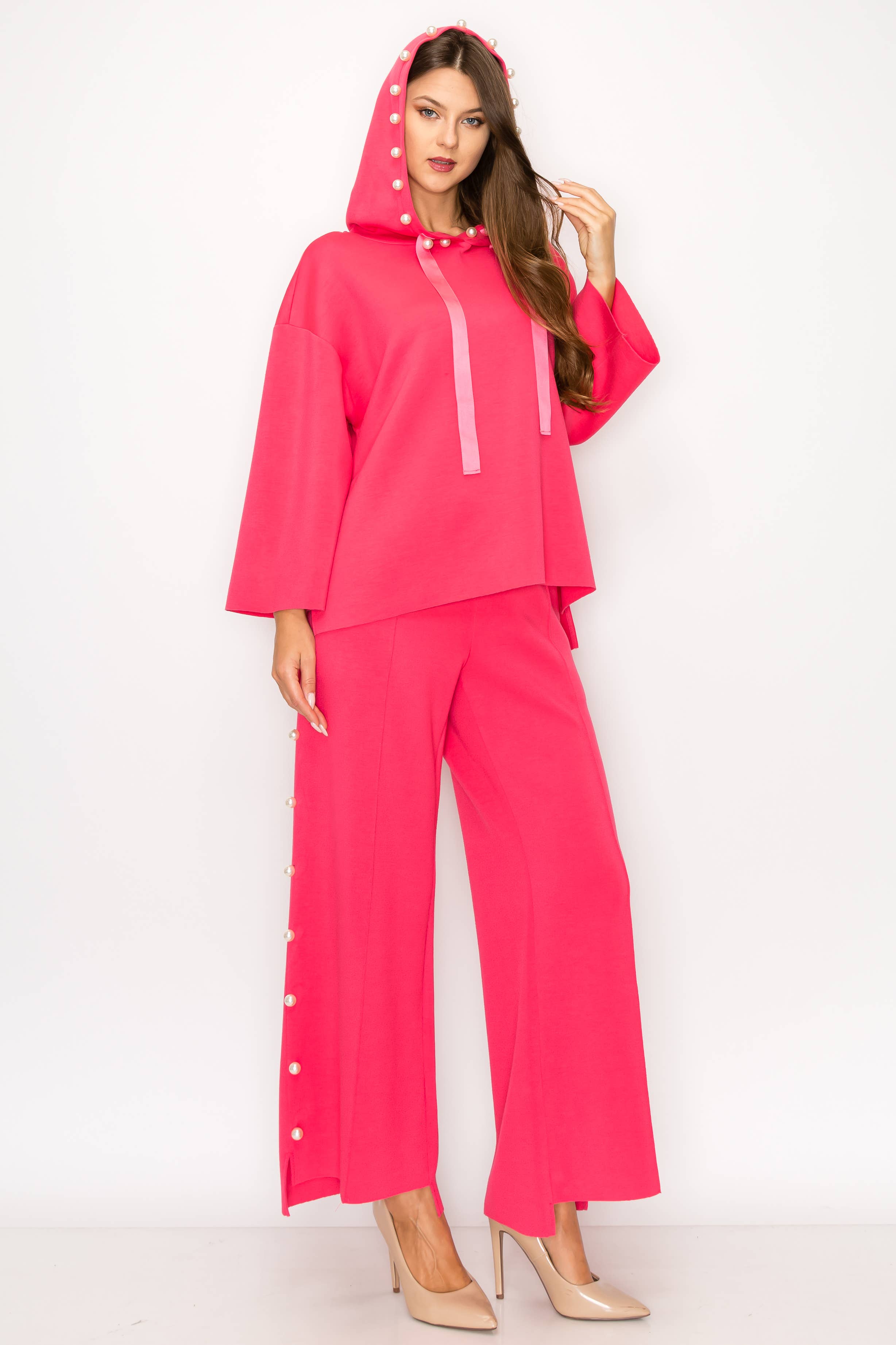 Joh Apparel – Großhandel Hose – Damen – Farrah French Scuba Pearl Lange Hose20