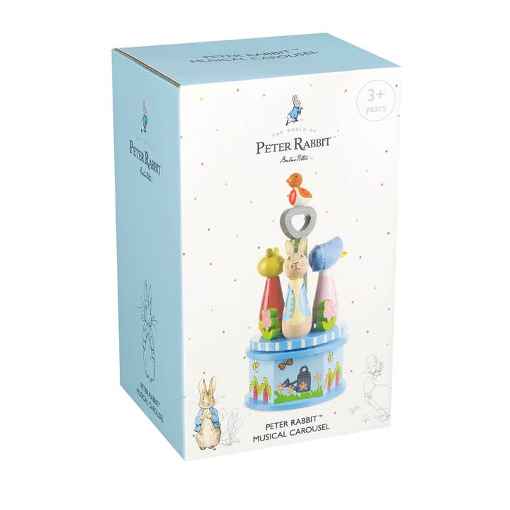 Orange Tree Toys - Wholesale Wood Toy - Kids - Peter Rabbitâ„¢ Wooden Musical Carousel