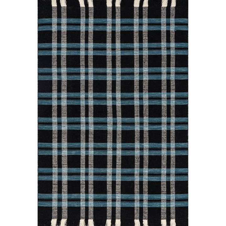 Denton Country Plaid Wool Fringe Area Rug for wholesale by nuLOOM
