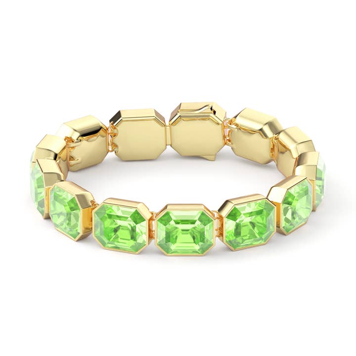Bracelet de tennis octogonal sensationnel Peridot Crys|3-1131-GPRD pour la vente par My Jewellery Story