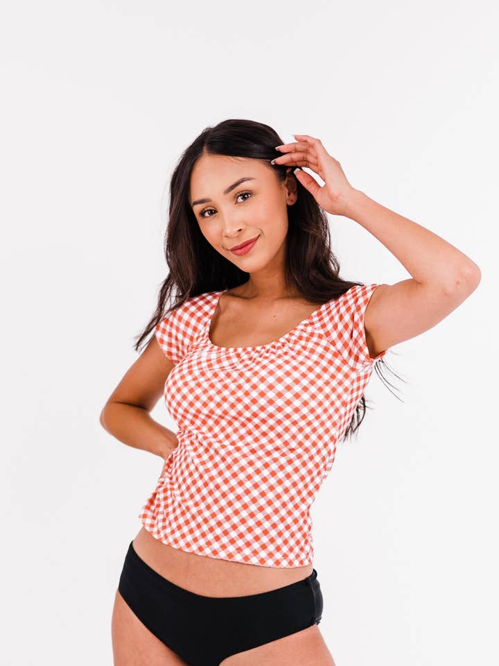 Calypsa - Wholesale Swim Top - Women's - Zoey Crop Swim Top