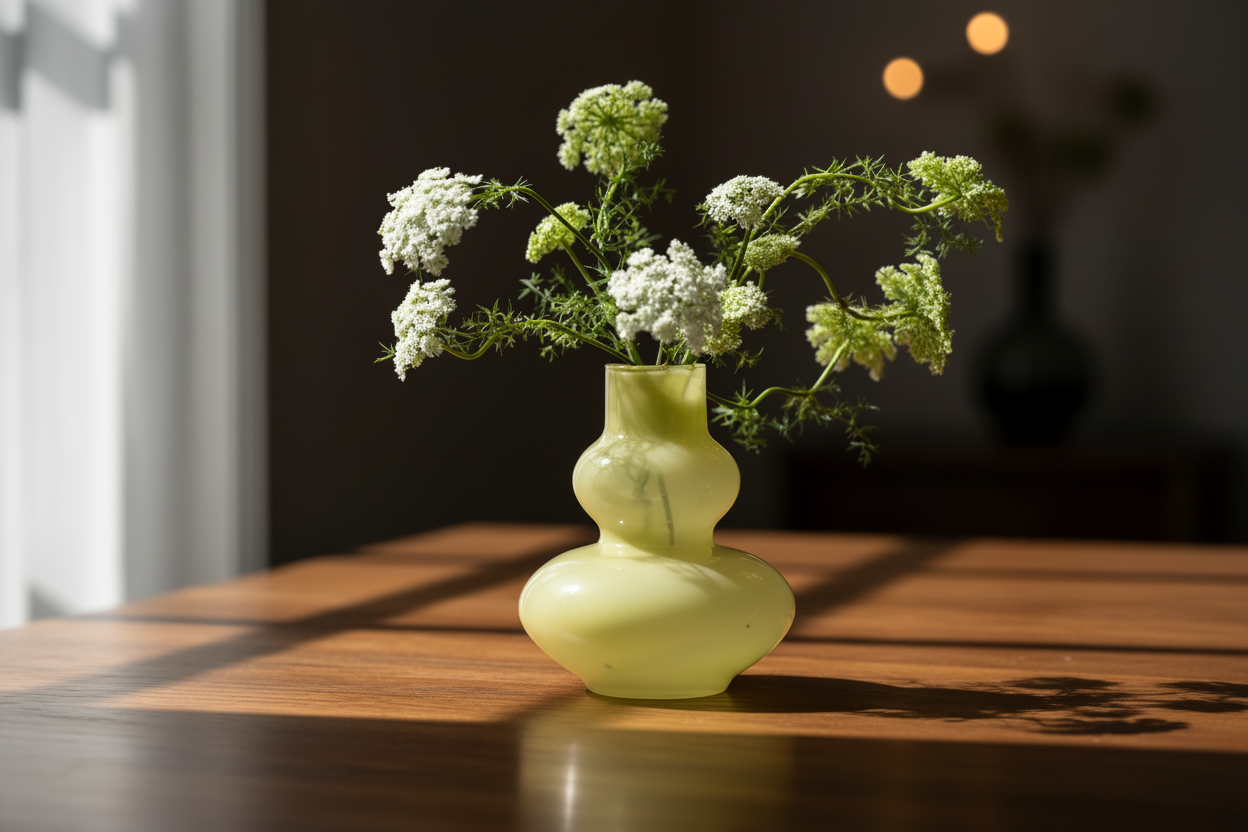 DutZ Collection @ Lowlands Design – wholesale Vase – Vase Eldorado - CHARTREUSE2