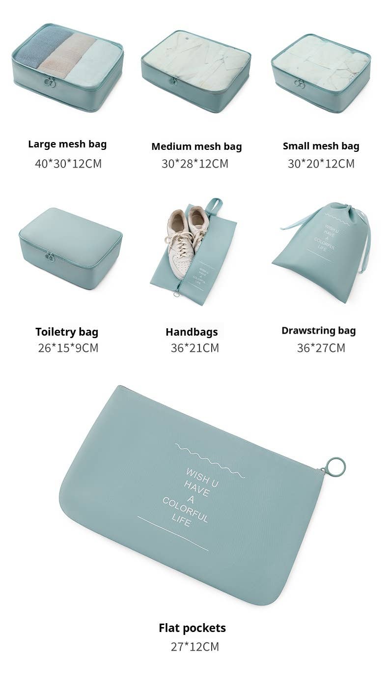 ACCITY - Wholesale Packing Cube - 6/7-Piece Waterproof Travel Packing Cube Set_CWAB054213