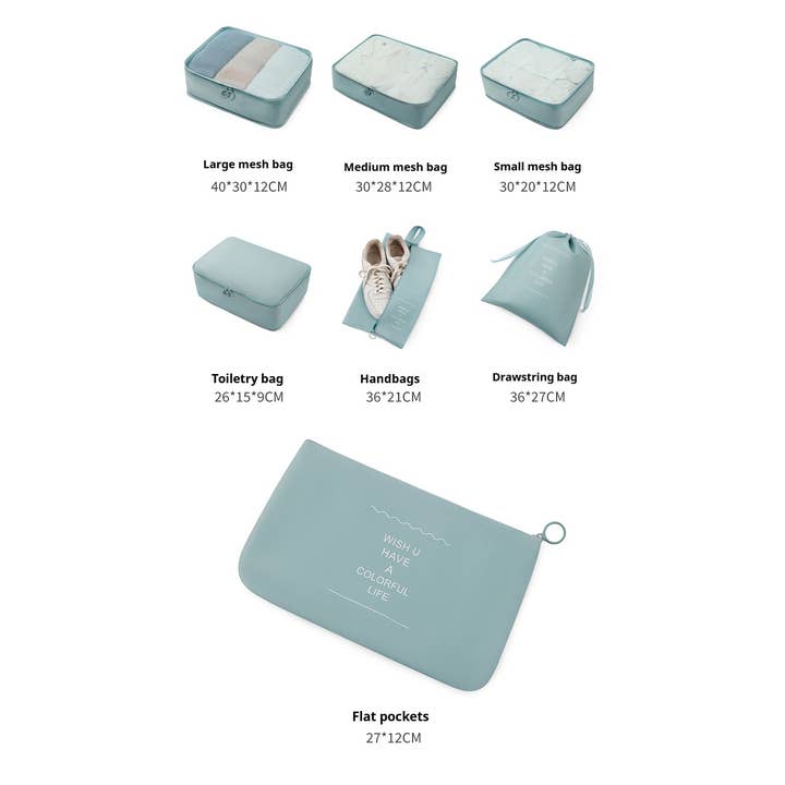 ACCITY - Wholesale Packing Cube - 6/7-Piece Waterproof Travel Packing Cube Set_CWAB054213