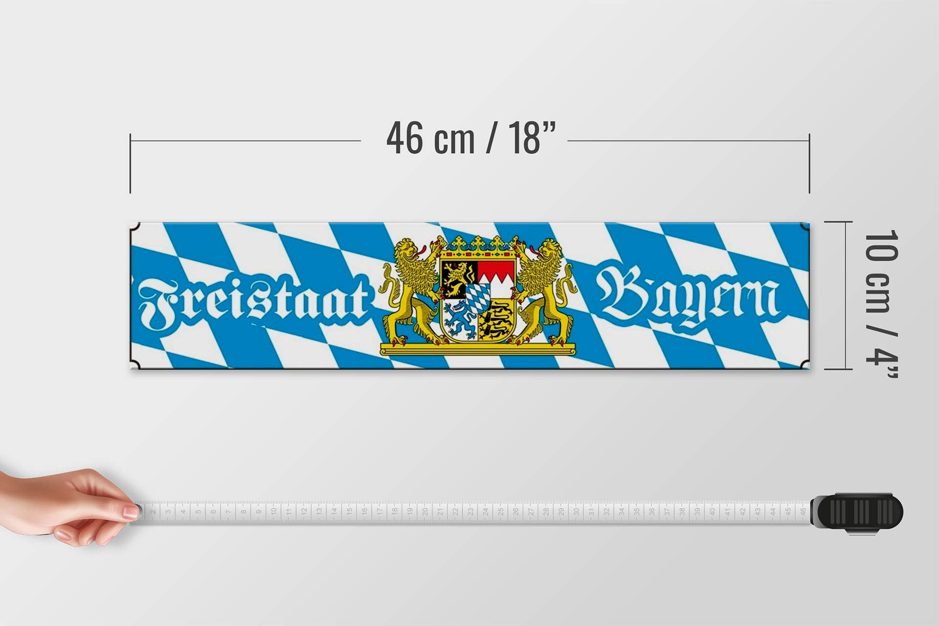 Femer - Wholesale Sign - Bavarian wooden sign 46x10cm Freistaat Bayern3