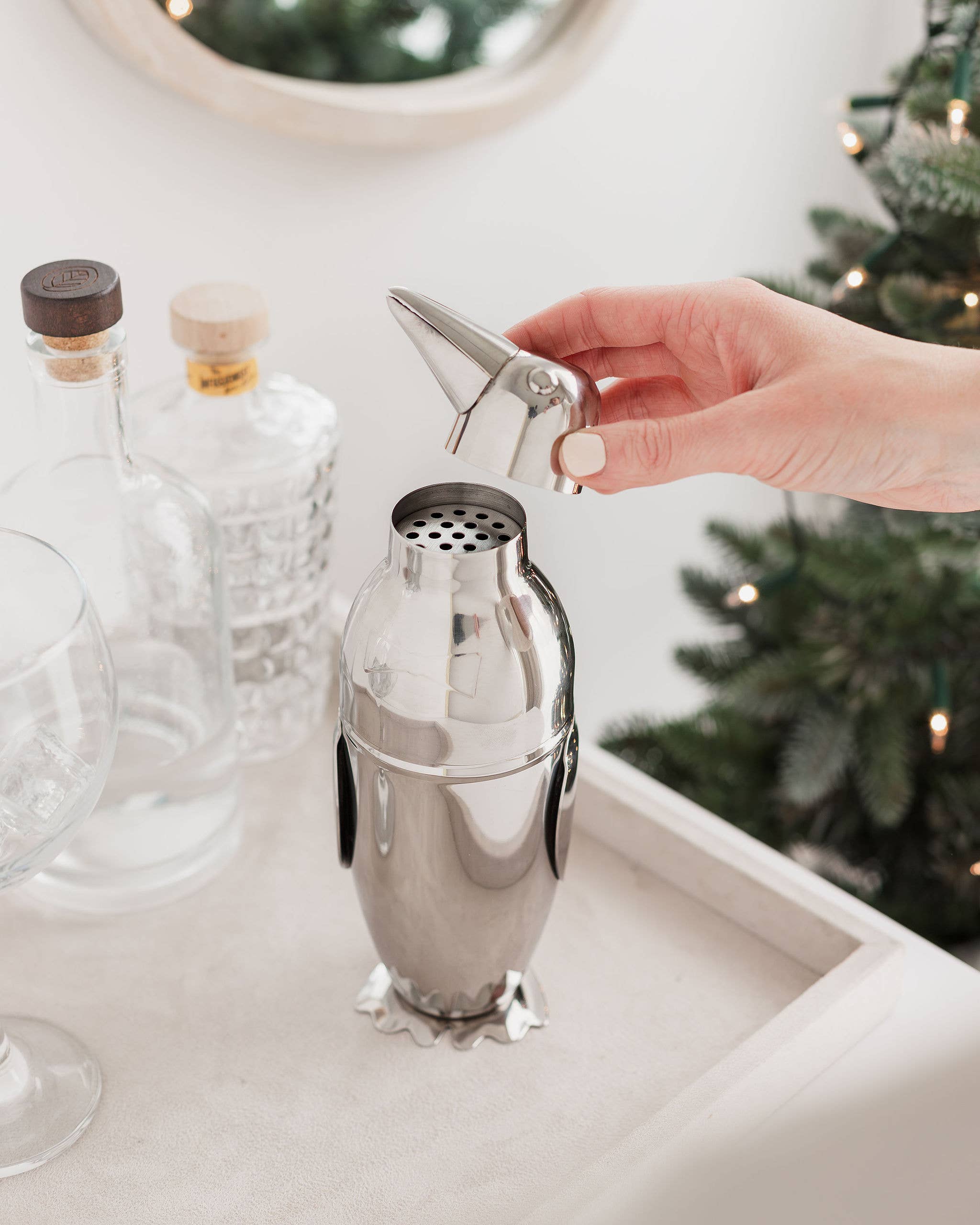UBERSTAR - Wholesale Cocktail Shaker - Penguin Cocktail Shaker - Stainless Steel2