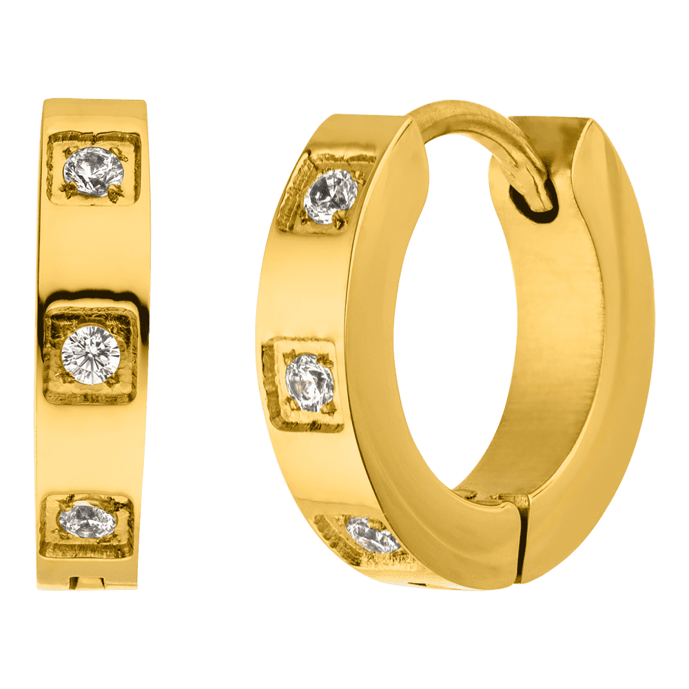 Schmuckgroßhandel - Wholesale Huggie Earrings - Lola Earrings | 18K Gold Plated0