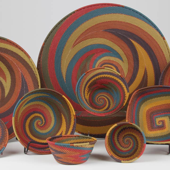 Bridge for Africa - Wholesale Decorative Plate/Dish/Bowl - TW Collection - Painted Desert