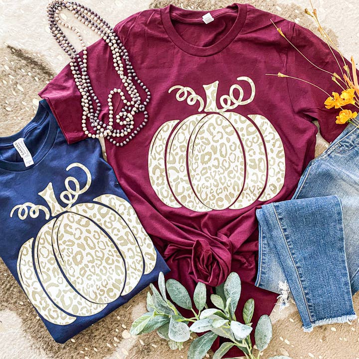 T-shirt citrouille moderne (deux couleurs) pour la vente par RR Tees Wholesale