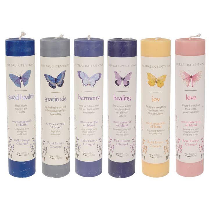 Benjamin International - Wholesale Votive Candle - 7" Herbal Intention Candles