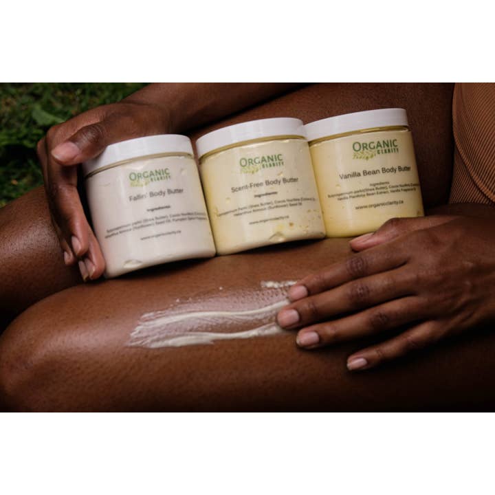 Biologische bodybutters voor wholesale door Organic Clarity
