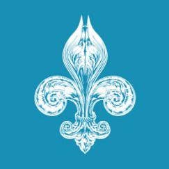 Mini estênceis de malha Crystal Candy - flor de lis por atacado de Crystal Candy Unique Cake Decorations