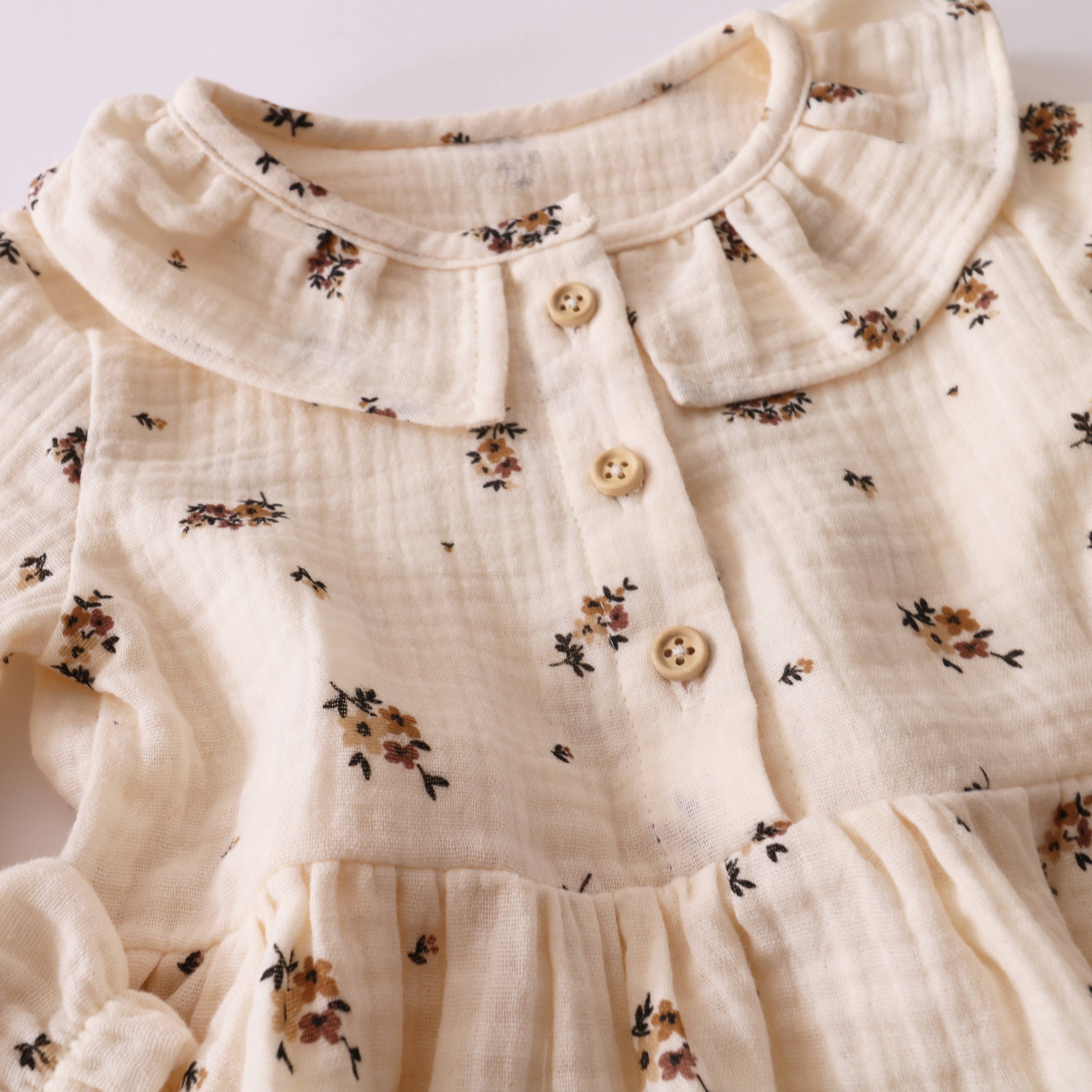 Petit Martin - Wholesale Dress - Baby - CHOCOLATE FLOWER DRESS2