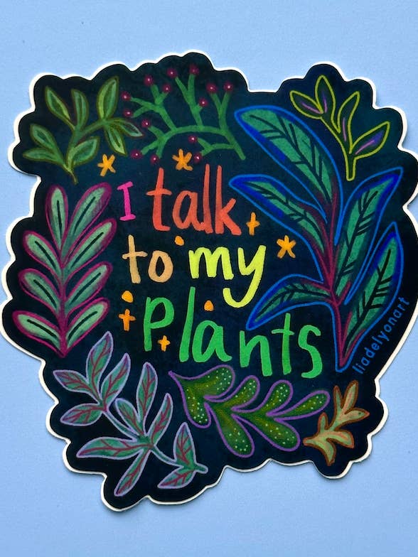 Jag pratar med min Plants Vinyl Sticker för wholesale av liadelyonart