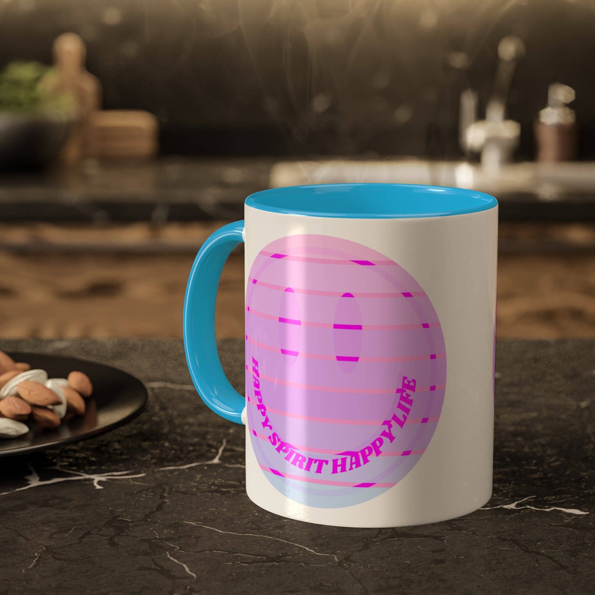 Happy Life Stuff – wholesale Coffee mug – Retro Happy Spirit Happy Life Aesthetic Mug, Smile Face Mug, Trendy Coffee Mug, Tumblr Mug, Aesthetic Happy Life Gift, Aesthetic Mug17