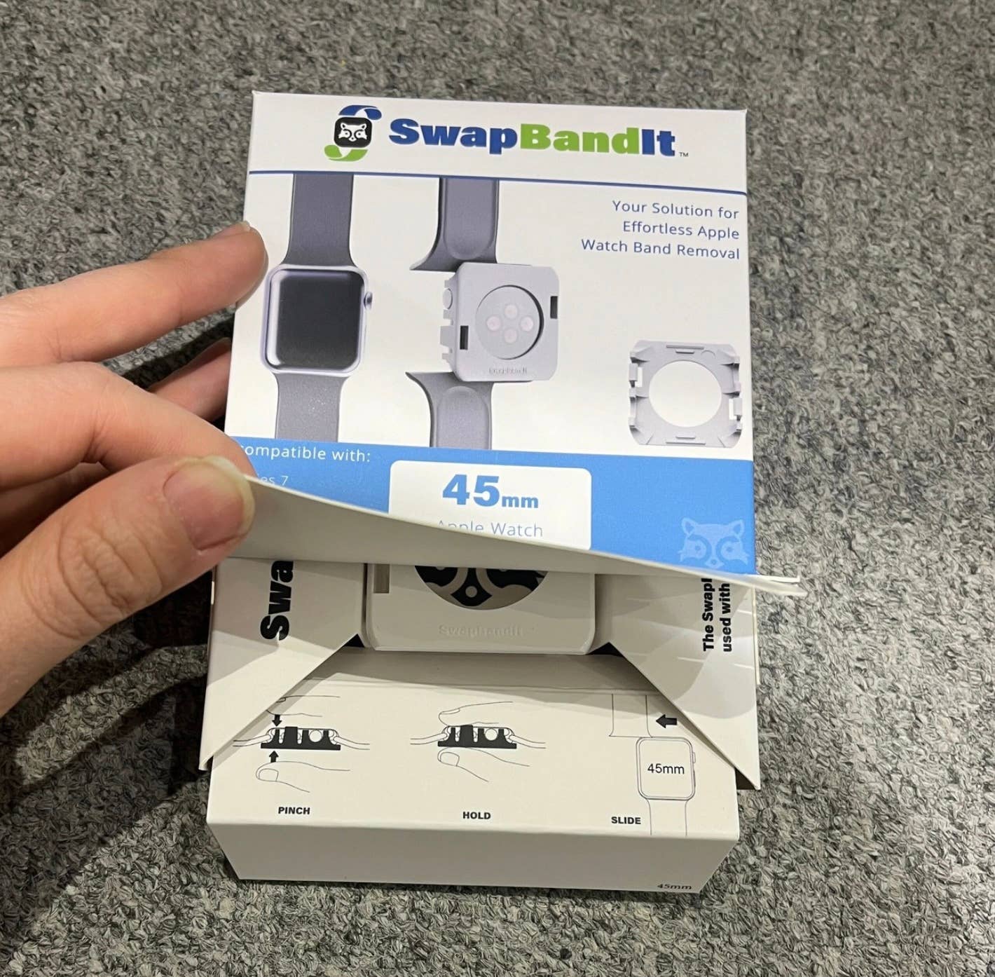 SwapBandIt™ - Vente Bracelet de montre – unisexe - SwapBandIt®-Accessoire de retrait de bracelet Apple Watch3