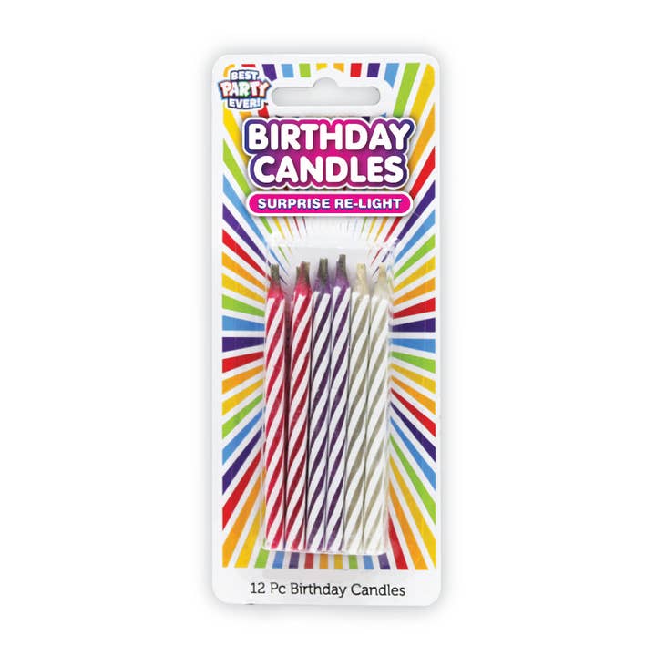 JFL Enterprises - Wholesale Cake Candle - Surprise Re-Light Birthday Candles