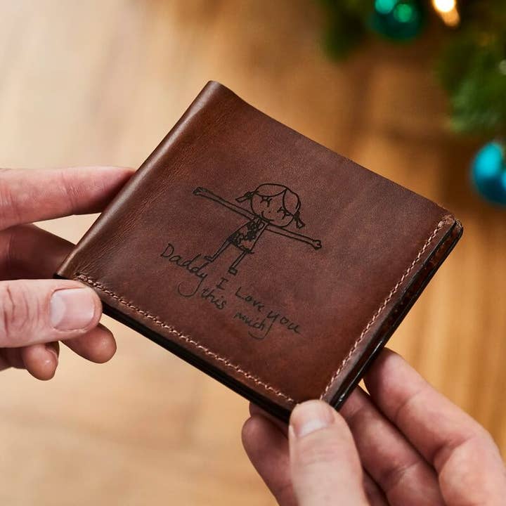 Personlig läderplånbok med barns mästerverk för wholesale av Vida Vida