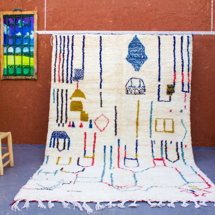 ARTISTIC MIXED PATTERN WOOL BACK for wholesale by Daridecoo