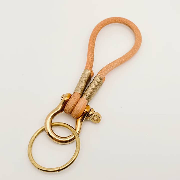 Mio Queena - Wholesale Keychain – Women's - Handmade Kraft Rope Keychain Brass Horseshoe Buckle4