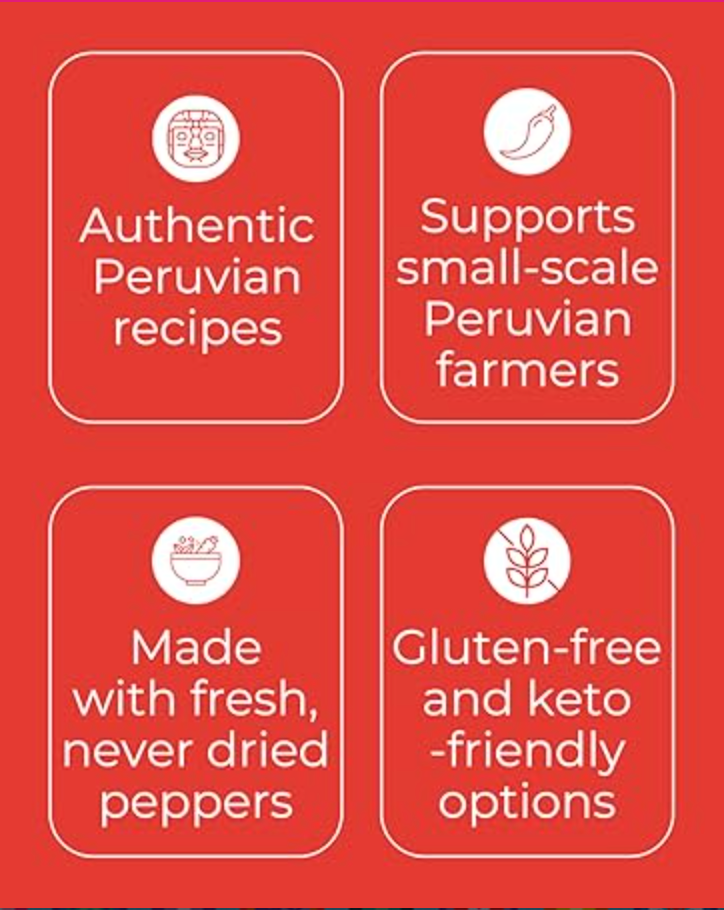 Peruana Foods - SPC – Molho picante por atacado – Molho Picante Gourmet de Aji Amarillo, 198g, Suave, SG, Keto39