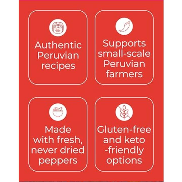 Peruana Foods - SPC - Vendita all'ingrosso Salse piccanti - Salsa Gourmet Piccante Aji Amarillo, 198g, Delicata, Senza Glutine, Keto39