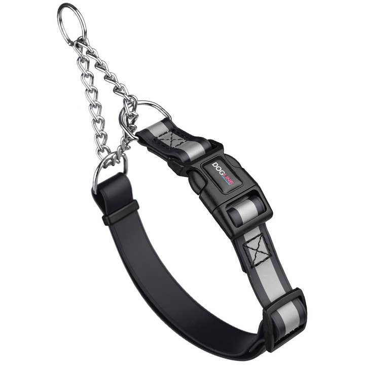 Dogline - Wholesale Pet Collar - Dog - Reflective Biothane Martingale Collar with Quick Release Buckle