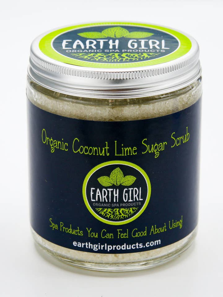 Gommage biologique au sucre de coco et à la lime --- Citron vert acidulé et noix de coco pour la vente par Earth Girl Products