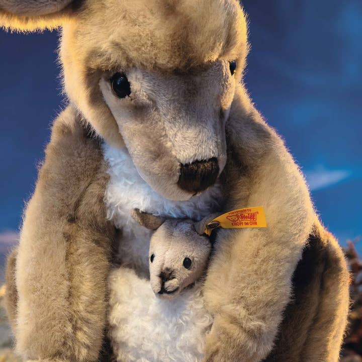 Steiff - Wholesale Stuffed/Plush Toy - Kids & Baby - Kango Kangaroo With Baby Plush Toy, 16 Inches