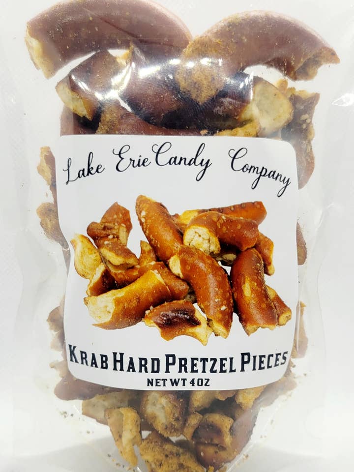 Krab Hard Pretzel Pieces for wholesale by Lake Erie Candy Company