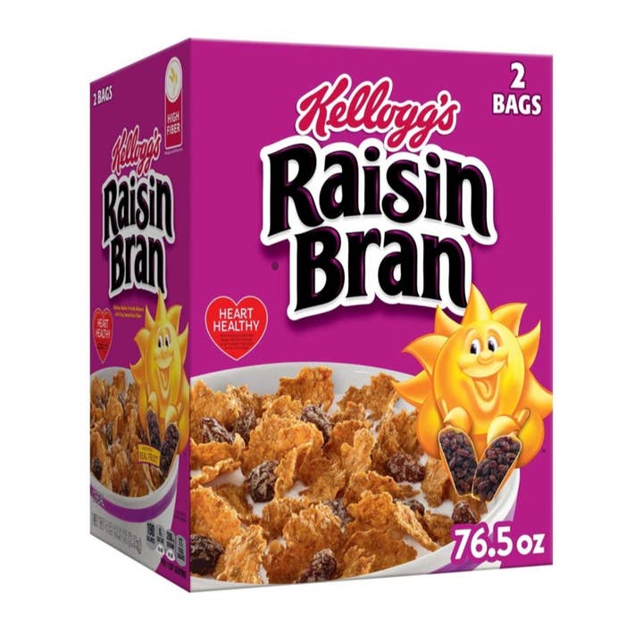 Majestic Wholesale - Vendita all'ingrosso Cereali - Cereali per la colazione Raisin Bran, 76,5 oz. (2 sacchetti)