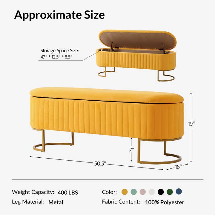 Karat Home - Wholesale Bench - Paula Storage Bench17