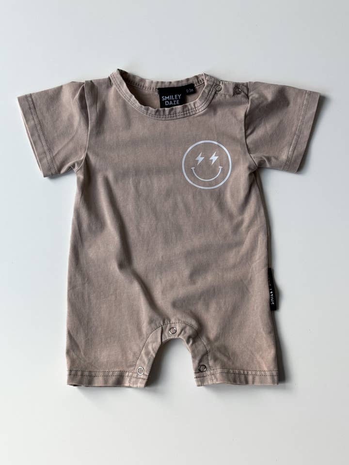 Smiley Daze - Wholesale Jumpsuit - Baby - CAMEL ACID • ROMPER