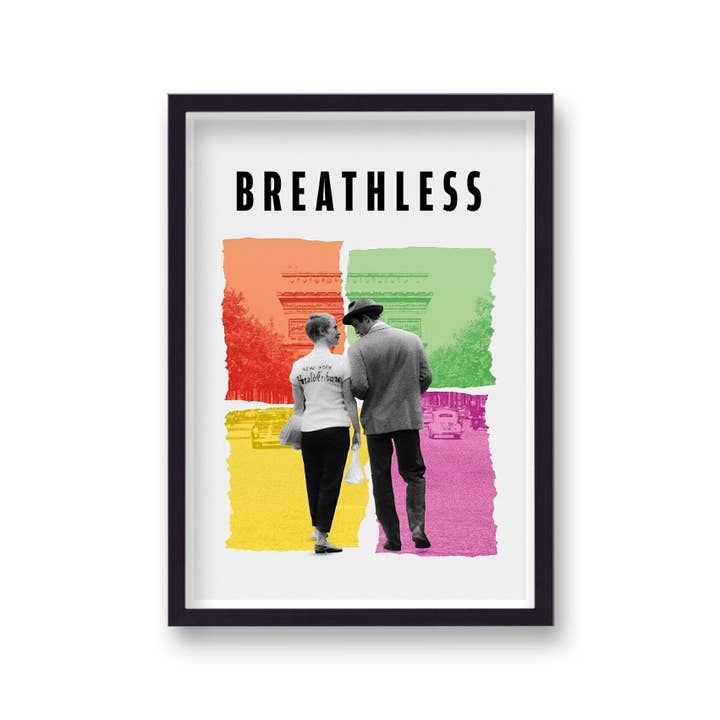 Breathless Alternative Movie Poster for wholesale by Gallery Print and Art