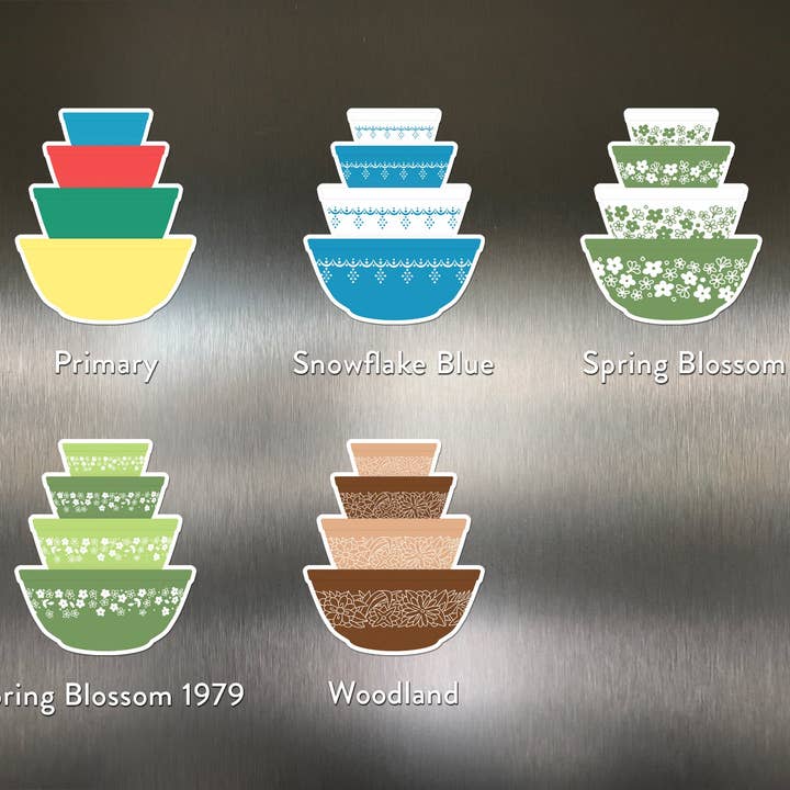 Twinkltoast – wholesale Magnet – Vintage Mixing Bowl Stack Magnet