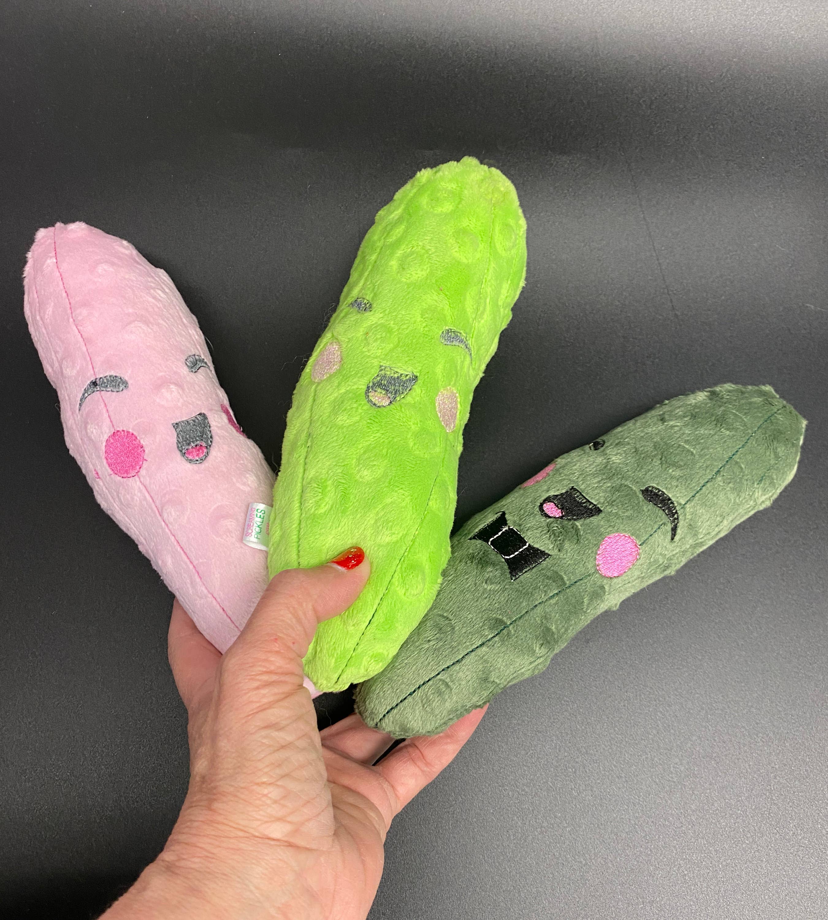 Screaming Pickles - Wholesale Pet Toy - Cat - Handmade Pet Toys - Catnip Kickers Double Stuffed Pickles5