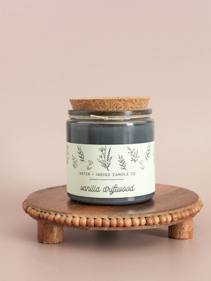 Vanilla Driftwood | Soy Candle for wholesale by Aster + Indigo Candle Co.