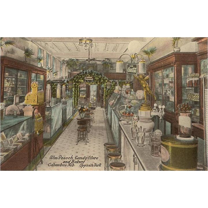 Magnet NE-33 Candy Store, Columbus for wholesale by Found Image Press