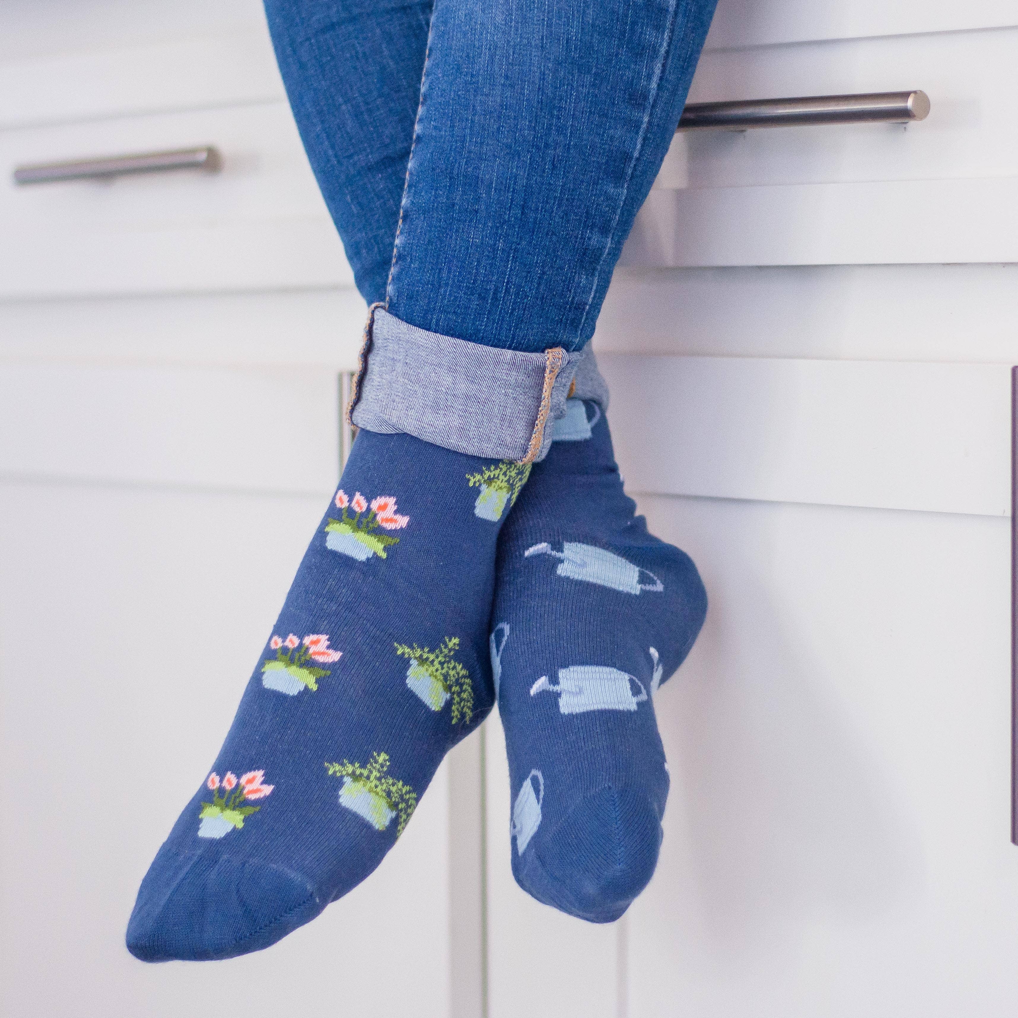 Friday Sock Co. - Wholesale Socks - Women's - Women's Plant & Watering Can Socks2
