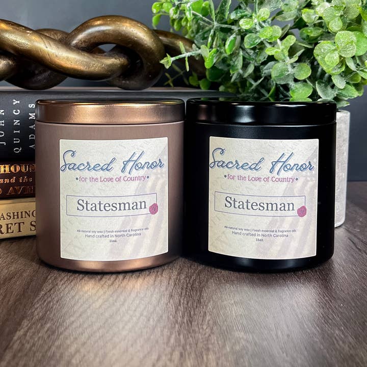 Statesman - Candle for wholesale by Sacred Honor