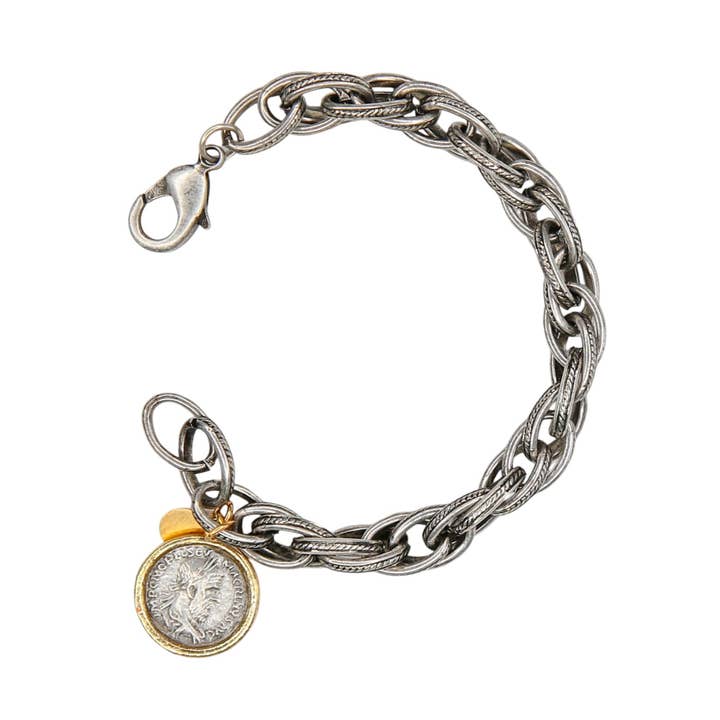 Catherine Page Jewelry - Wholesale Charm/Dangle Bracelet - Palmer Coin Bracelet in Silver0