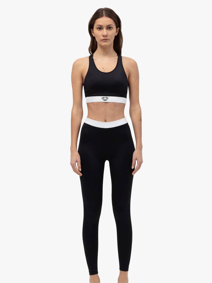 Legging Signature - Noir/Blanc pour la vente par Lumière Paris
